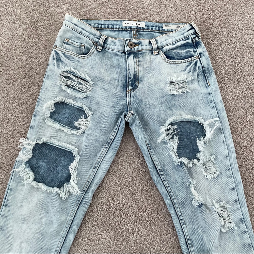 PacSun bullhead boyfriend distressed denim jeans - Picture 4 of 11